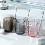Plastic Transparent Acrylic Teeth Brushing Mouthwash Cup, 1pc