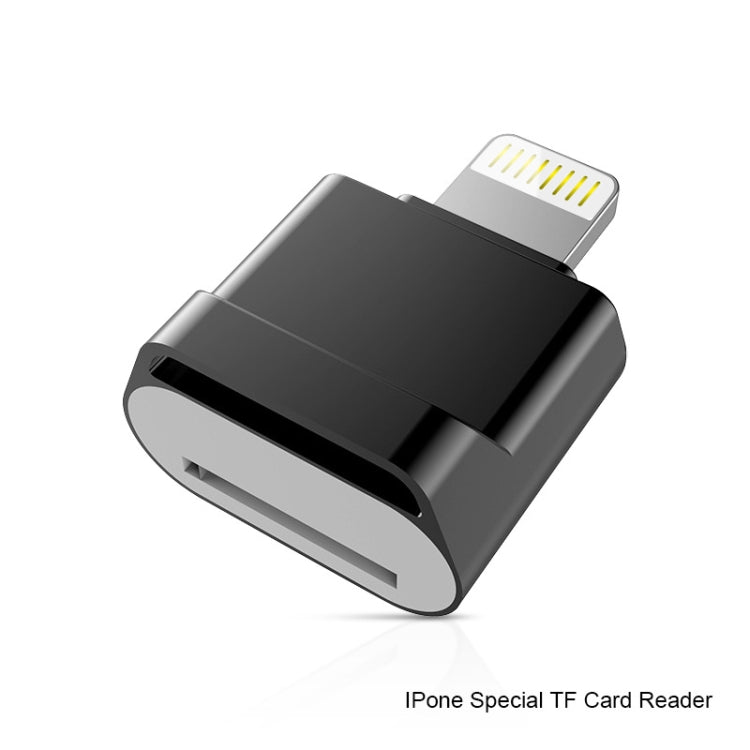 อะแดปเตอร์ MicroDrive 8 พิน เป็น TF Card สำหรับ iPhone & iPad, เครื่องอ่านการ์ด TF