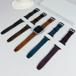 Retro Texture Leather Watch Band, For Apple Watch Ultra 49mm, For Apple Watch SE 2023 44mm, For Apple Watch SE 2023 40mm, For Apple Watch 8 41mm, For Apple Watch 8 45mm, For Apple Watch Ultra 2 49mm, For Apple Watch 9 45mm, For Apple Watch SE 2022 40mm...