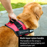 สายรัดอกผ้าฝ้าย Oxford กันสุนัขวิ่ง K9 สายจูงแรงดึง, M สำหรับ 13-23 กก., L สำหรับ 23-30 กก., XL สำหรับ 28-40 กก., XXL สำหรับ 40-70 กก., S สำหรับ 6-14 กก.