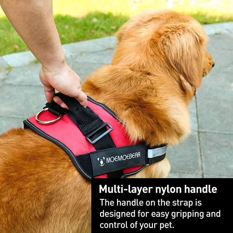 สายรัดอกผ้าฝ้าย Oxford กันสุนัขวิ่ง K9 สายจูงแรงดึง, M สำหรับ 13-23 กก., L สำหรับ 23-30 กก., XL สำหรับ 28-40 กก., XXL สำหรับ 40-70 กก., S สำหรับ 6-14 กก.
