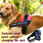 สายรัดอกผ้าฝ้าย Oxford กันสุนัขวิ่ง K9 สายจูงแรงดึง, M สำหรับ 13-23 กก., L สำหรับ 23-30 กก., XL สำหรับ 28-40 กก., XXL สำหรับ 40-70 กก., S สำหรับ 6-14 กก.