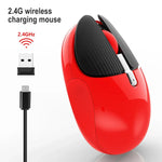 เมาส์ไร้สายโหมดเดียว HXSJ M106 2.4GHZ 1600dpi ชาร์จ USB ได้