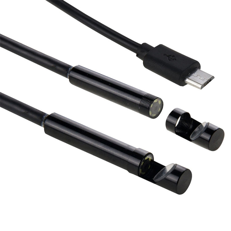 AN97 กล้องส่องทางไกลงูท่อไมโคร USB กันน้ำ สำหรับตรวจสอบชิ้นส่วนฟังก์ชัน OTG โทรศัพท์มือถือ Android พร้อมไฟ LED 6 ดวง ขนาด 5.5mm, 8mm