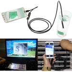 AN97 กล้องส่องทางไกลงูท่อไมโคร USB กันน้ำ สำหรับตรวจสอบชิ้นส่วนฟังก์ชัน OTG โทรศัพท์มือถือ Android พร้อมไฟ LED 6 ดวง ขนาด 5.5mm, 8mm