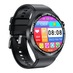 HDT MAX นาฬิกาอัจฉริยะหน้าปัดดำ 1.60 นิ้ว สายซิลิโคน กันน้ำ IP68 รองรับการโทร Bluetooth, สายซิลิโคนหน้าปัดดำ