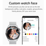 HDT MAX นาฬิกาอัจฉริยะหน้าปัดดำ 1.60 นิ้ว สายซิลิโคน กันน้ำ IP68 รองรับการโทร Bluetooth, สายซิลิโคนหน้าปัดดำ