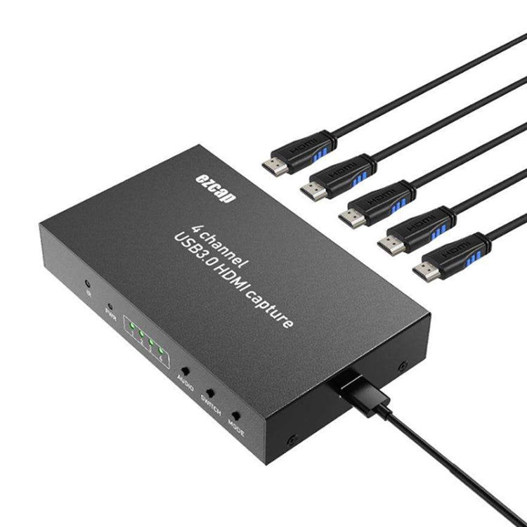 Ezcap 264M การ์ดจับภาพเกมวิดีโอ HDMI 4 ช่อง มัลติวิว USB 3.0, Ezcap 264M