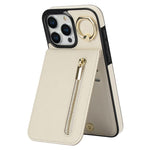 Retro Ring and Zipper RFID Card Slot Phone Case, For iPhone 16 Pro, For iPhone 16 Plus, For iPhone 16, For iPhone 15 Pro Max, For iPhone 15 Pro, For iPhone 15 Plus