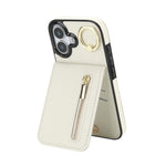 Retro Ring and Zipper RFID Card Slot Phone Case, For iPhone 17e / 16e, For iPhone 17 Pro Max, For iPhone 17 Pro, For iPhone 17, For iPhone Air, For iPhone 16 Pro Max
