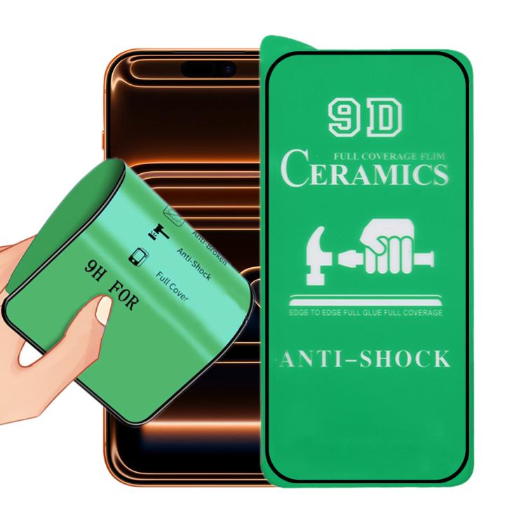 9D Full Screen Full Glue Ceramic Film, For iPhone 17 Pro Max, For iPhone 17 Pro, For iPhone 17, For iPhone Air, For iPhone 16 Pro Max, For iPhone 16 Pro, For iPhone 16 Plus, For iPhone 16, For iPhone 15 Pro Max, For iPhone 15 Pro, For iPhone 15 Plus   ...