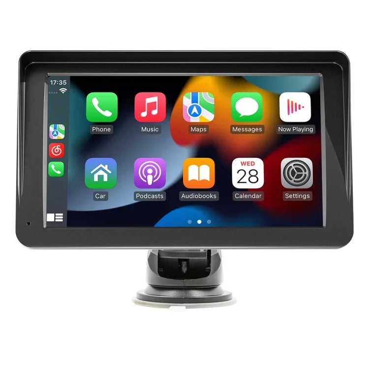 B5570 เครื่องเล่น MP5 รถยนต์สไตล์ SunShade 7 นิ้ว รองรับ CarPlay ไร้สาย เชื่อมต่อโทรศัพท์มือถือ, B5570