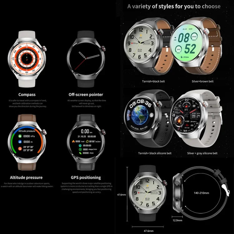 G4 สายรัดข้อมืออัจฉริยะ หน้าจอ 1.53 นิ้ว รองรับการโทร Bluetooth / NFC / วัดอัตราการเต้นหัวใจ