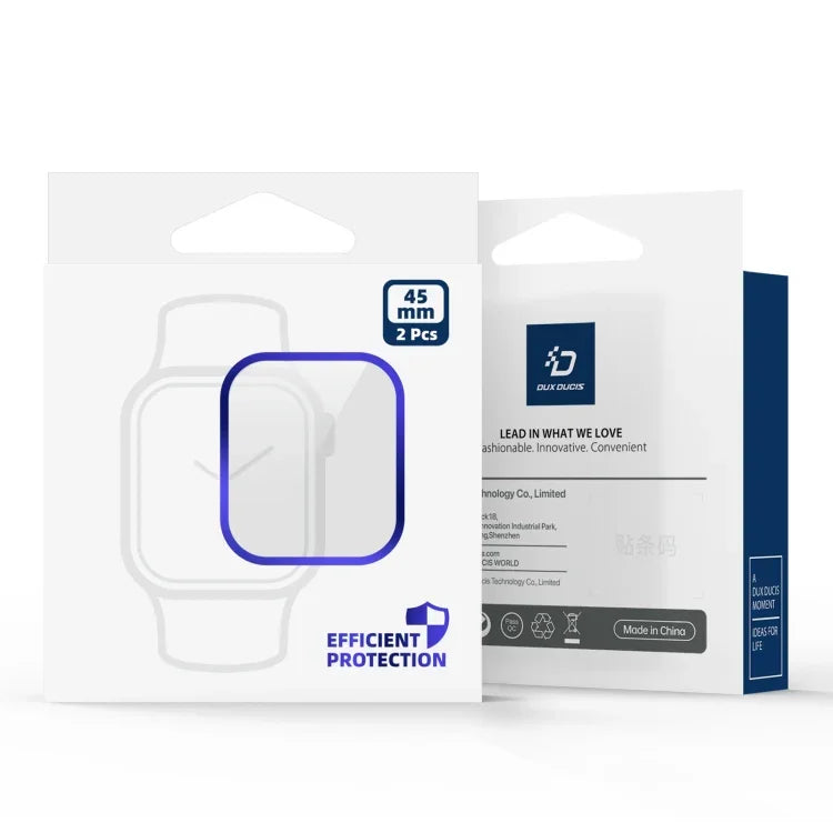 ฟิล์มนาฬิกา DUX DUCIS Pmma ซีรีส์พื้นผิว 3D คอมโพสิตนุ่ม สำหรับ Apple Watch Series 6 / 5 / 4 / SE 44 มม., สำหรับ Apple Watch Series 6 / 5 / 4 / SE 40 มม., สำหรับ Apple Watch Series 11 / 10 46 มม., สำหรับ Apple Watch Series 11 / 10 42 มม.