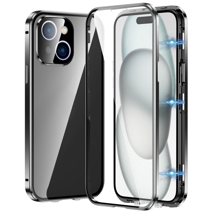 เคสโทรศัพท์กระจกนิรภัย HD แบบสองหัวเข็มขัดแม่เหล็ก สำหรับ iPhone 15, สำหรับ iPhone 13 Pro Max, สำหรับ iPhone 13 Pro, สำหรับ iPhone 13, สำหรับ iPhone 12, สำหรับ iPhone 12 Pro Max, สำหรับ iPhone 12 Pro, สำหรับ iPhone 11 Pro Max, สำหรับ iPhone 11