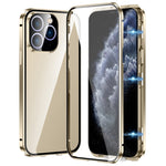 เคสโทรศัพท์กระจกนิรภัย HD แบบสองหัวเข็มขัดแม่เหล็ก สำหรับ iPhone 11 Pro