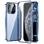 เคสโทรศัพท์กระจกนิรภัย HD แบบสองหัวเข็มขัดแม่เหล็ก สำหรับ iPhone 11 Pro
