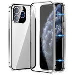 เคสโทรศัพท์กระจกนิรภัย HD แบบสองหัวเข็มขัดแม่เหล็ก สำหรับ iPhone 11 Pro