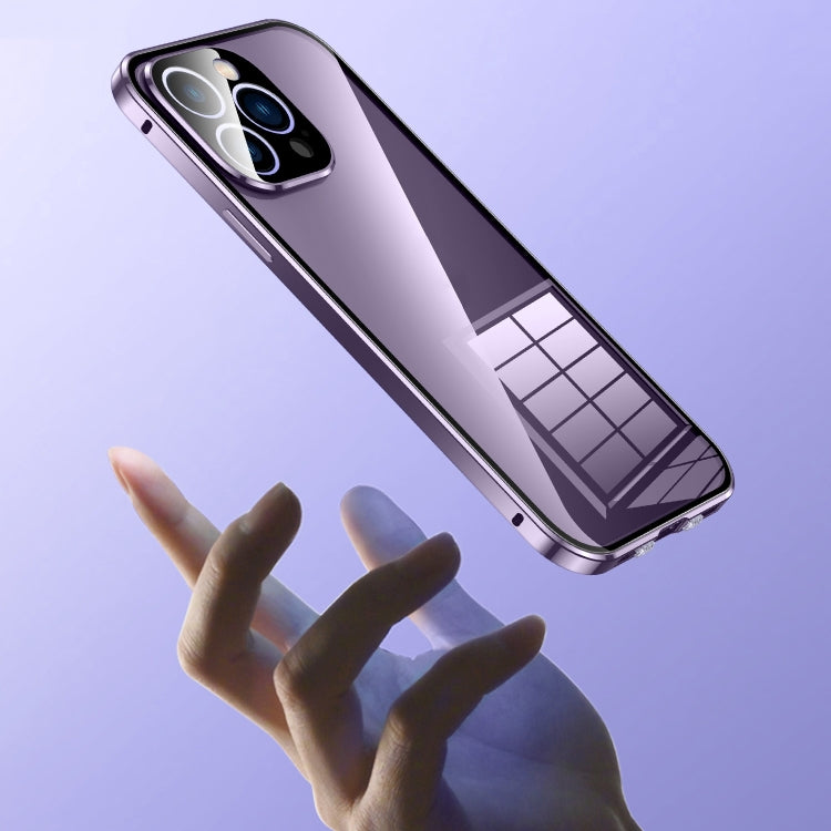 เคสโทรศัพท์กระจกนิรภัย HD แบบสองหัวเข็มขัดแม่เหล็ก สำหรับ iPhone 11 Pro