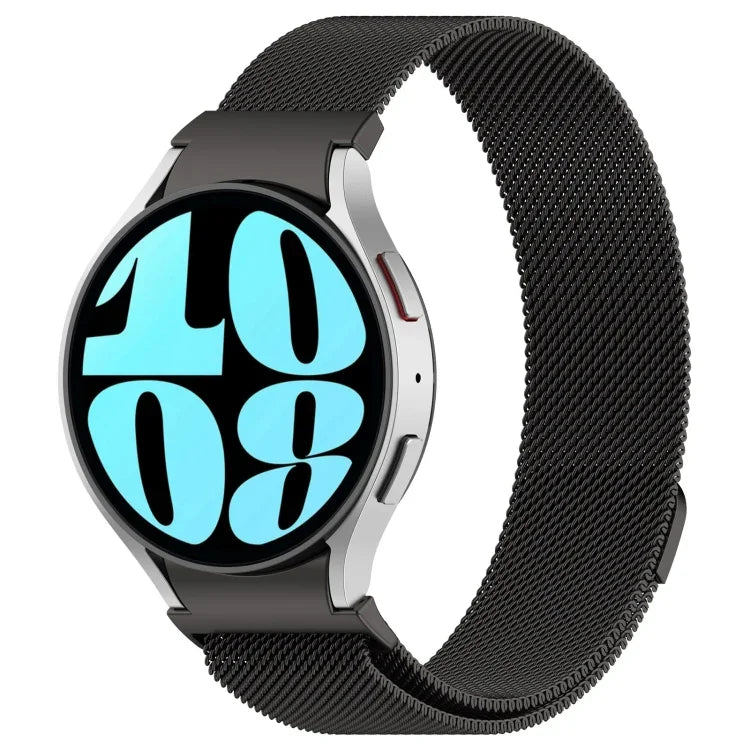 Button Style Milan Magnetic Metal Watch Band, For Samsung Galaxy Watch 6
