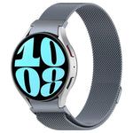 Button Style Milan Magnetic Metal Watch Band, For Samsung Galaxy Watch 6