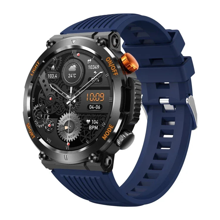 HT17 นาฬิกาอัจฉริยะหน้าจอกลม 1.46 นิ้ว Bluetooth รองรับการติดตามสุขภาพ & โหมดกีฬากว่า 100 แบบ