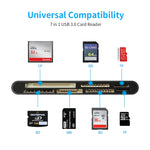 CR7 USB3.0 + Type-C Multi-function Card Reader CF / XD / MS / SD / TF Card 7 in 1, USB3.0 + Type-C