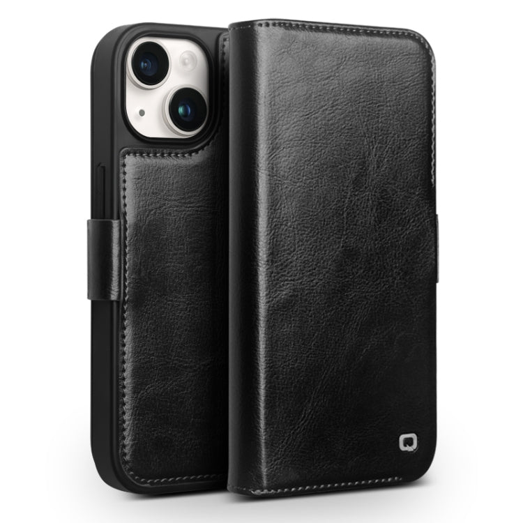 เคสโทรศัพท์หนังแท้ QIALINO Classic 103 Buckle สำหรับ iPhone 17e / 16e, สำหรับ iPhone 17 Pro Max, สำหรับ iPhone 17 Pro, สำหรับ iPhone 17, สำหรับ iPhone Air, สำหรับ iPhone 15 Pro Max, สำหรับ iPhone 15 Plus, สำหรับ iPhone 15