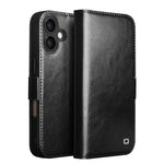 เคสโทรศัพท์หนังแท้ QIALINO Classic 103 Buckle สำหรับ iPhone 17e / 16e, สำหรับ iPhone 17 Pro Max, สำหรับ iPhone 17 Pro, สำหรับ iPhone 17, สำหรับ iPhone Air, สำหรับ iPhone 15 Pro Max, สำหรับ iPhone 15 Plus, สำหรับ iPhone 15