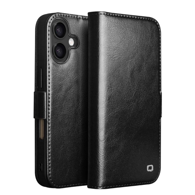 เคสโทรศัพท์หนังแท้ QIALINO Classic 103 Buckle สำหรับ iPhone 17e / 16e, สำหรับ iPhone 17 Pro Max, สำหรับ iPhone 17 Pro, สำหรับ iPhone 17, สำหรับ iPhone Air, สำหรับ iPhone 15 Pro Max, สำหรับ iPhone 15 Plus, สำหรับ iPhone 15
