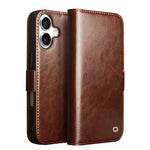 เคสโทรศัพท์หนังแท้ QIALINO Classic 103 Buckle สำหรับ iPhone 17e / 16e, สำหรับ iPhone 17 Pro Max, สำหรับ iPhone 17 Pro, สำหรับ iPhone 17, สำหรับ iPhone Air, สำหรับ iPhone 15 Pro Max, สำหรับ iPhone 15 Plus, สำหรับ iPhone 15