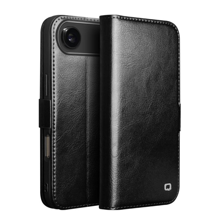 เคสโทรศัพท์หนังแท้ QIALINO Classic 103 Buckle สำหรับ iPhone 17e / 16e, สำหรับ iPhone 17 Pro Max, สำหรับ iPhone 17 Pro, สำหรับ iPhone 17, สำหรับ iPhone Air, สำหรับ iPhone 15 Pro Max, สำหรับ iPhone 15 Plus, สำหรับ iPhone 15