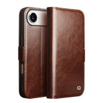เคสโทรศัพท์หนังแท้ QIALINO Classic 103 Buckle สำหรับ iPhone 17e / 16e, สำหรับ iPhone 17 Pro Max, สำหรับ iPhone 17 Pro, สำหรับ iPhone 17, สำหรับ iPhone Air, สำหรับ iPhone 15 Pro Max, สำหรับ iPhone 15 Plus, สำหรับ iPhone 15