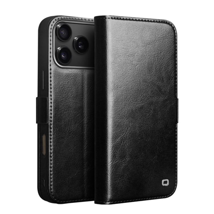 เคสโทรศัพท์หนังแท้ QIALINO Classic 103 Buckle สำหรับ iPhone 17e / 16e, สำหรับ iPhone 17 Pro Max, สำหรับ iPhone 17 Pro, สำหรับ iPhone 17, สำหรับ iPhone Air, สำหรับ iPhone 15 Pro Max, สำหรับ iPhone 15 Plus, สำหรับ iPhone 15