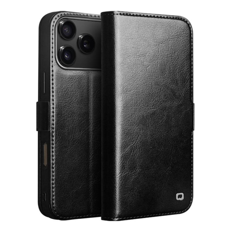 เคสโทรศัพท์หนังแท้ QIALINO Classic 103 Buckle สำหรับ iPhone 17e / 16e, สำหรับ iPhone 17 Pro Max, สำหรับ iPhone 17 Pro, สำหรับ iPhone 17, สำหรับ iPhone Air, สำหรับ iPhone 15 Pro Max, สำหรับ iPhone 15 Plus, สำหรับ iPhone 15