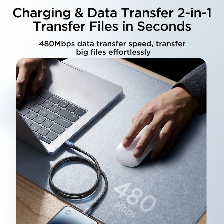 JOYROOM SA32-CL3 ซีรีส์ Starry สายชาร์จเร็ว 30W USB-C / Type-C เป็น 8 Pin