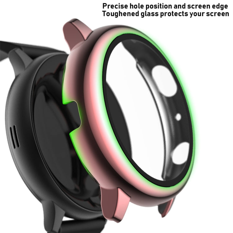 เคสป้องกัน PC ชุบอิเล็กโทรไลต์พร้อมฟิล์มกระจกนิรภัย สำหรับ Samsung Galaxy Watch Active 2 40mm, สำหรับ Samsung Galaxy Watch Active 2 44mm