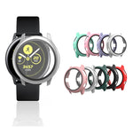เคสป้องกัน PC พร้อมฟิล์มกระจกนิรภัย สำหรับ Samsung Galaxy Watch Active 2 ขนาด 40 มม., สำหรับ Samsung Galaxy Watch Active 2 ขนาด 44 มม.