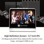 เครื่องสแกนฟิล์ม Tonivent TON170 ความละเอียด 14 ล้านพิกเซล หน้าจอ HD ขนาด 5 นิ้ว, TON170 สีขาว