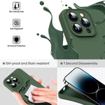 เคสโทรศัพท์ซิลิโคนเหลวไมโครไฟเบอร์กันกระแทก สำหรับ iPhone 12, สำหรับ iPhone 12 Pro Max, สำหรับ iPhone 12 Pro