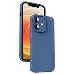 เคสโทรศัพท์ซิลิโคนเหลวไมโครไฟเบอร์กันกระแทก สำหรับ iPhone 12, สำหรับ iPhone 12 Pro Max, สำหรับ iPhone 12 Pro