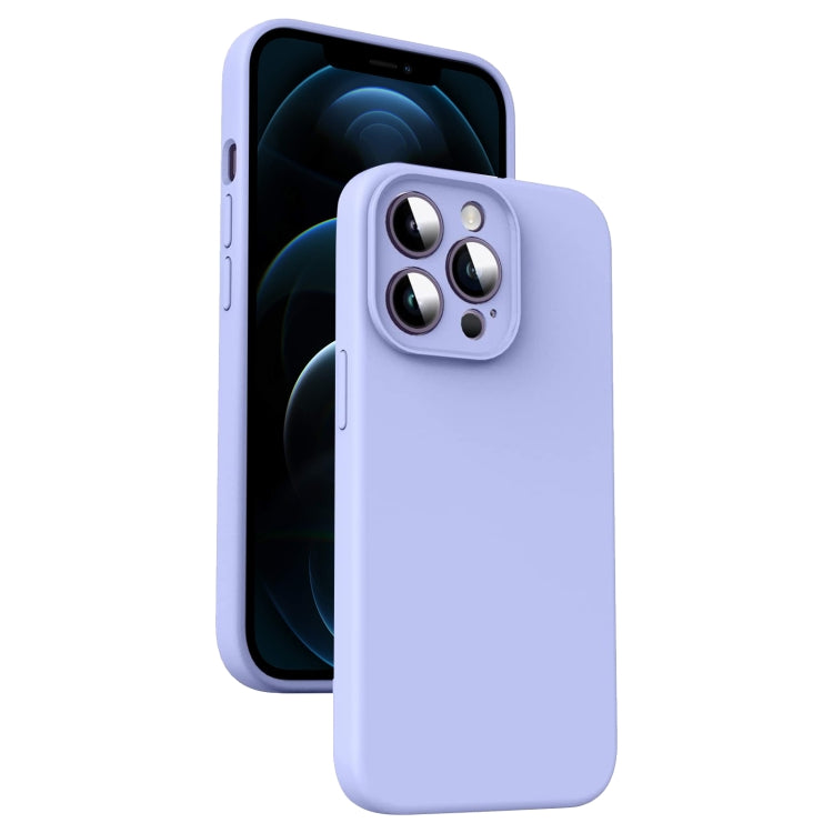 เคสโทรศัพท์ซิลิโคนเหลวไมโครไฟเบอร์กันกระแทก สำหรับ iPhone 12, สำหรับ iPhone 12 Pro Max, สำหรับ iPhone 12 Pro