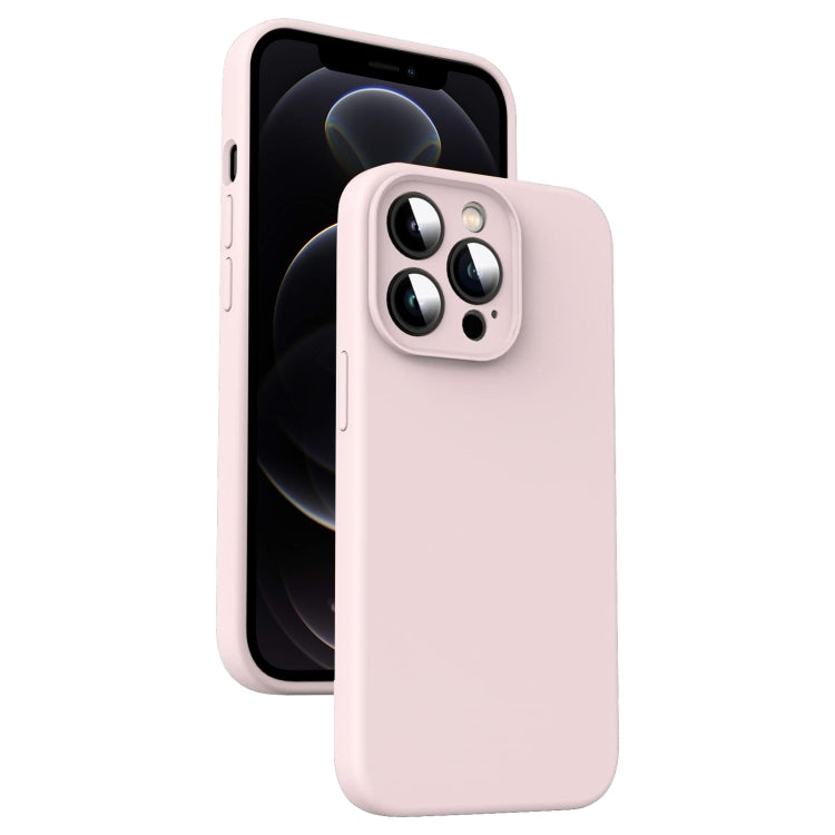 เคสโทรศัพท์ซิลิโคนเหลวไมโครไฟเบอร์กันกระแทก สำหรับ iPhone 12, สำหรับ iPhone 12 Pro Max, สำหรับ iPhone 12 Pro