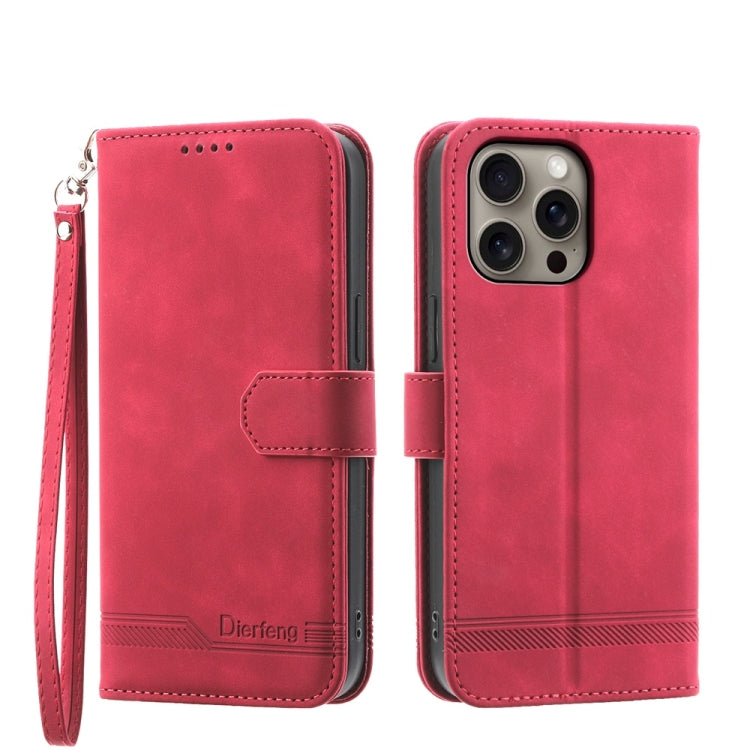 เคสโทรศัพท์หนัง PU ไฮบริด TPU Dierfeng Dream Line สำหรับ iPhone 17 Pro Max, สำหรับ iPhone 17 Pro, สำหรับ iPhone 17, สำหรับ iPhone Air, สำหรับ iPhone 16e, สำหรับ iPhone 16 Pro Max, สำหรับ iPhone 16 Pro, สำหรับ iPhone 16 Plus