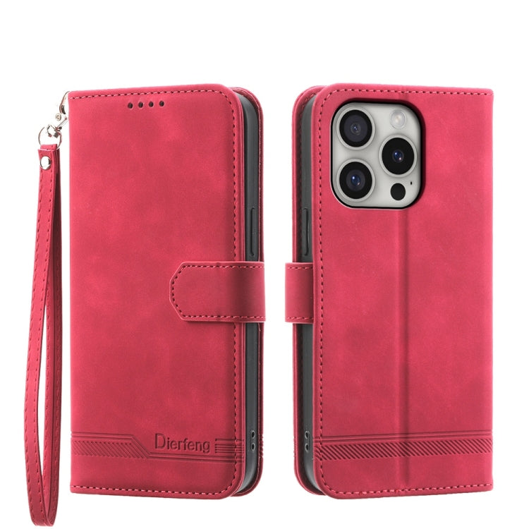 เคสโทรศัพท์หนัง PU ไฮบริด TPU Dierfeng Dream Line สำหรับ iPhone 17 Pro Max, สำหรับ iPhone 17 Pro, สำหรับ iPhone 17, สำหรับ iPhone Air, สำหรับ iPhone 16e, สำหรับ iPhone 16 Pro Max, สำหรับ iPhone 16 Pro, สำหรับ iPhone 16 Plus
