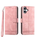 เคสโทรศัพท์หนัง PU ไฮบริด TPU Dierfeng Dream Line สำหรับ iPhone 17 Pro Max, สำหรับ iPhone 17 Pro, สำหรับ iPhone 17, สำหรับ iPhone Air, สำหรับ iPhone 16e, สำหรับ iPhone 16 Pro Max, สำหรับ iPhone 16 Pro, สำหรับ iPhone 16 Plus