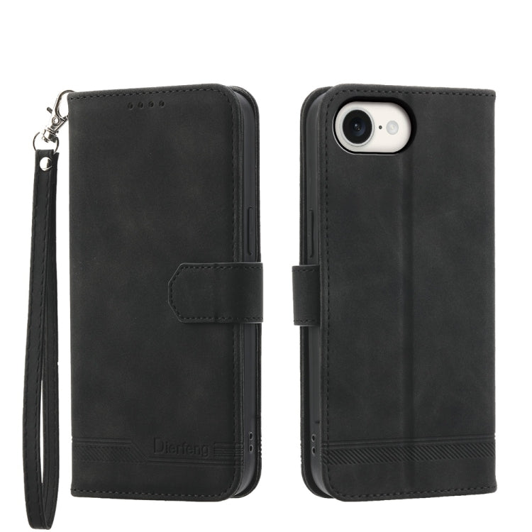 เคสโทรศัพท์หนัง PU ไฮบริด TPU Dierfeng Dream Line สำหรับ iPhone 17 Pro Max, สำหรับ iPhone 17 Pro, สำหรับ iPhone 17, สำหรับ iPhone Air, สำหรับ iPhone 16e, สำหรับ iPhone 16 Pro Max, สำหรับ iPhone 16 Pro, สำหรับ iPhone 16 Plus