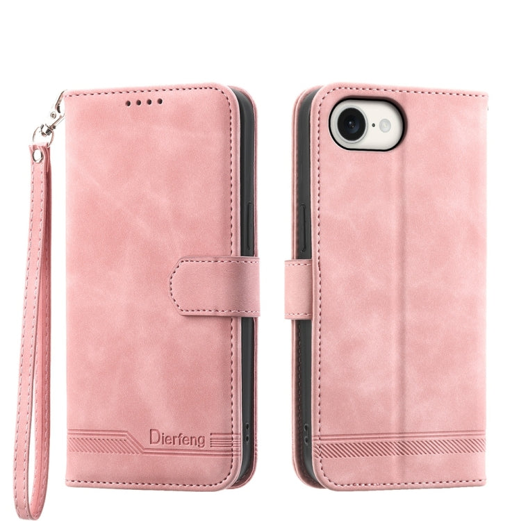 เคสโทรศัพท์หนัง PU ไฮบริด TPU Dierfeng Dream Line สำหรับ iPhone 17 Pro Max, สำหรับ iPhone 17 Pro, สำหรับ iPhone 17, สำหรับ iPhone Air, สำหรับ iPhone 16e, สำหรับ iPhone 16 Pro Max, สำหรับ iPhone 16 Pro, สำหรับ iPhone 16 Plus
