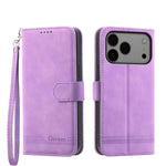 เคสโทรศัพท์หนัง PU ไฮบริด TPU Dierfeng Dream Line สำหรับ iPhone 17 Pro Max, สำหรับ iPhone 17 Pro, สำหรับ iPhone 17, สำหรับ iPhone Air, สำหรับ iPhone 16e, สำหรับ iPhone 16 Pro Max, สำหรับ iPhone 16 Pro, สำหรับ iPhone 16 Plus