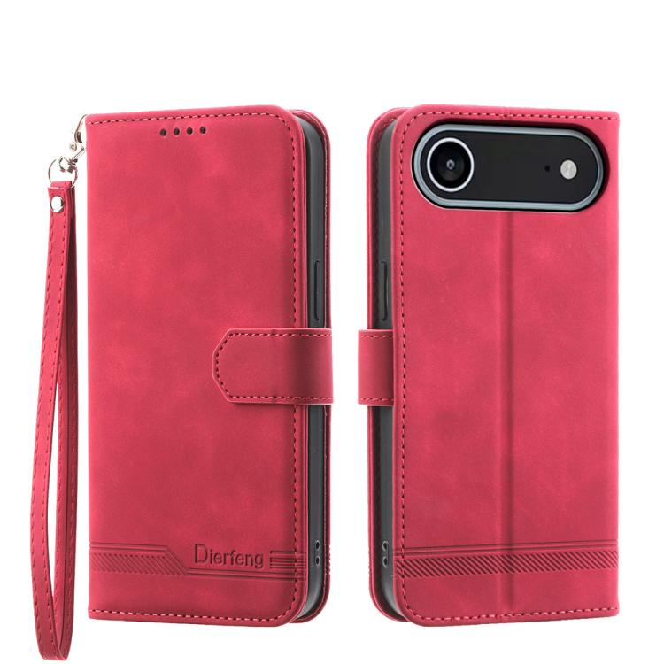 เคสโทรศัพท์หนัง PU ไฮบริด TPU Dierfeng Dream Line สำหรับ iPhone 17 Pro Max, สำหรับ iPhone 17 Pro, สำหรับ iPhone 17, สำหรับ iPhone Air, สำหรับ iPhone 16e, สำหรับ iPhone 16 Pro Max, สำหรับ iPhone 16 Pro, สำหรับ iPhone 16 Plus